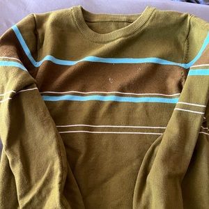 green striped sweater